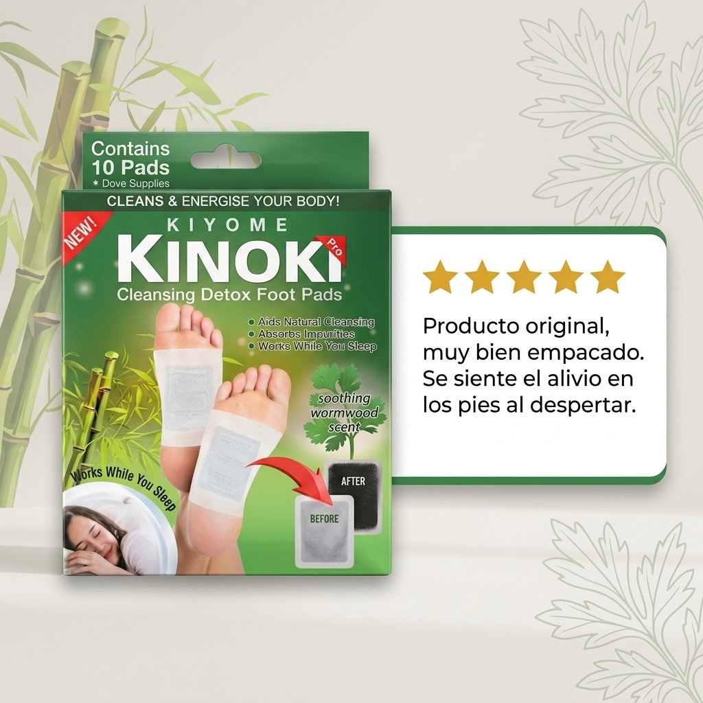 Parches Detox para Pies Kinoki 10 Unidad — foto 8