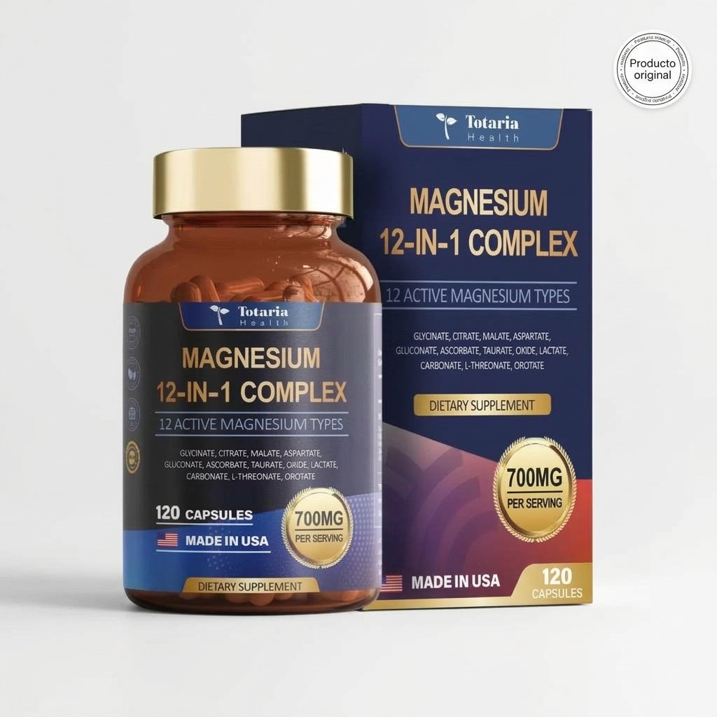 Magnesium 12-in-1 Complex 700mg Totaria Health Importada — foto 3