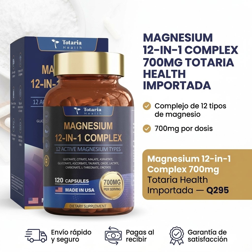 Magnesium 12-in-1 Complex 700mg Totaria Health Importada — foto 6