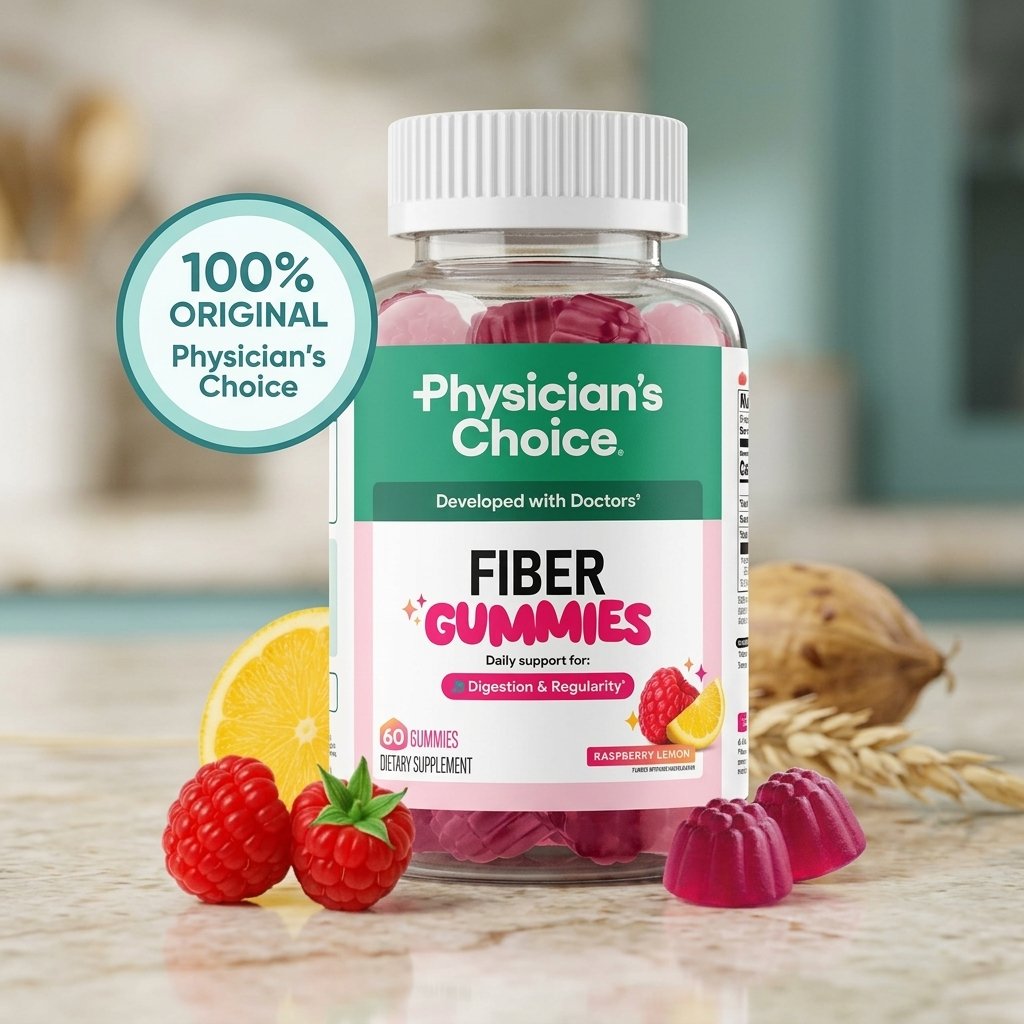 Fiber Gummies Physicians Choice Raspberry Lemon Importada — foto 2