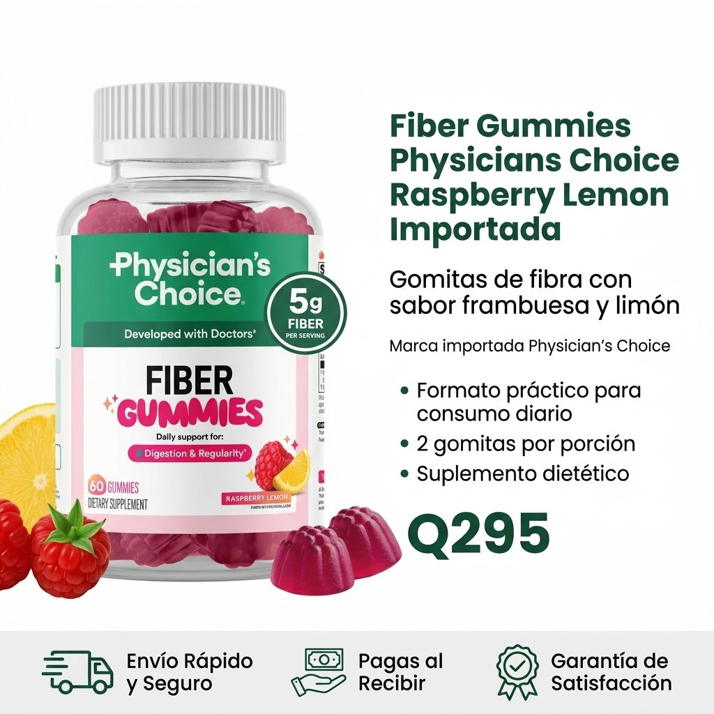 Fiber Gummies Physicians Choice Raspberry Lemon Importada — foto 6