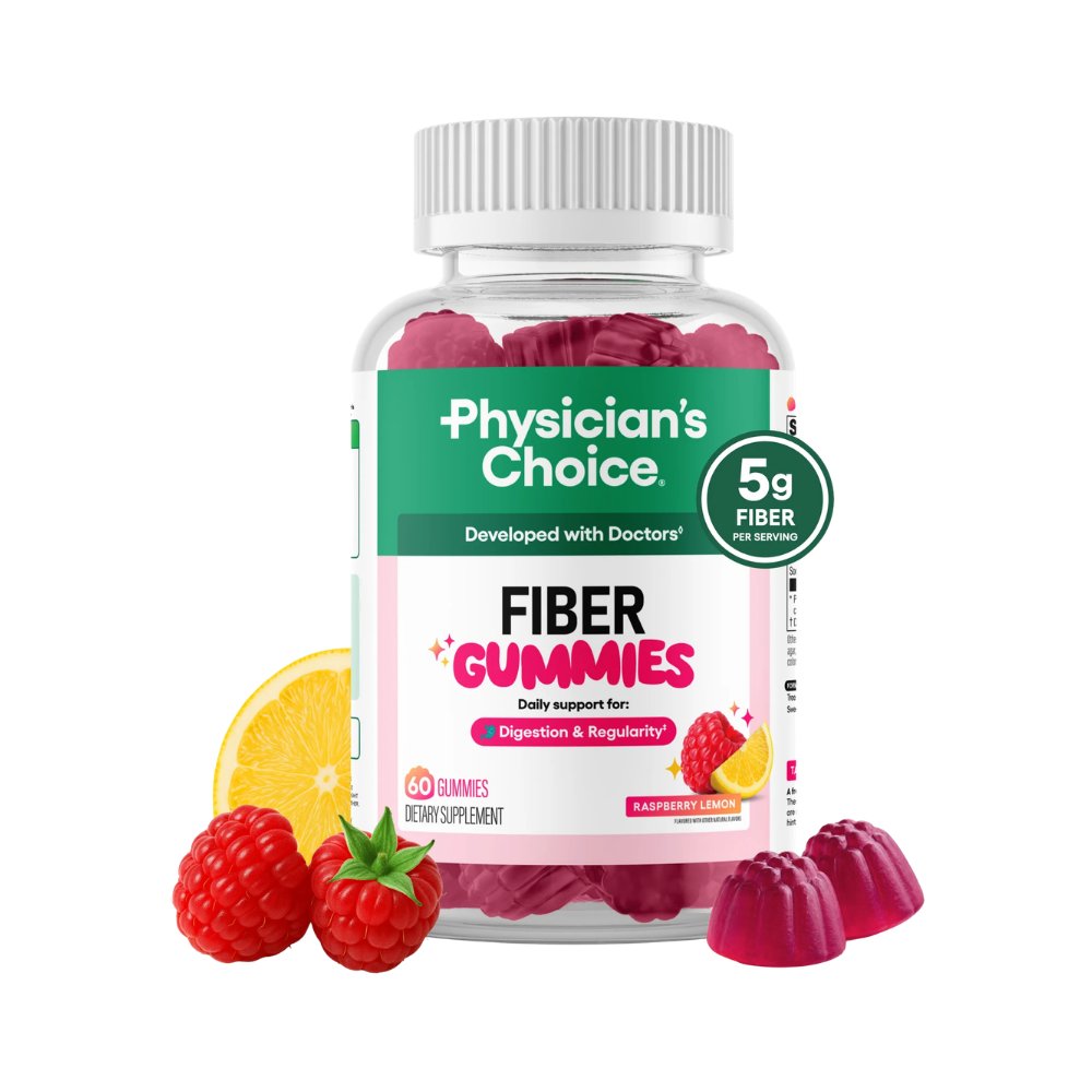 Fiber Gummies Physicians Choice Raspberry Lemon Importada