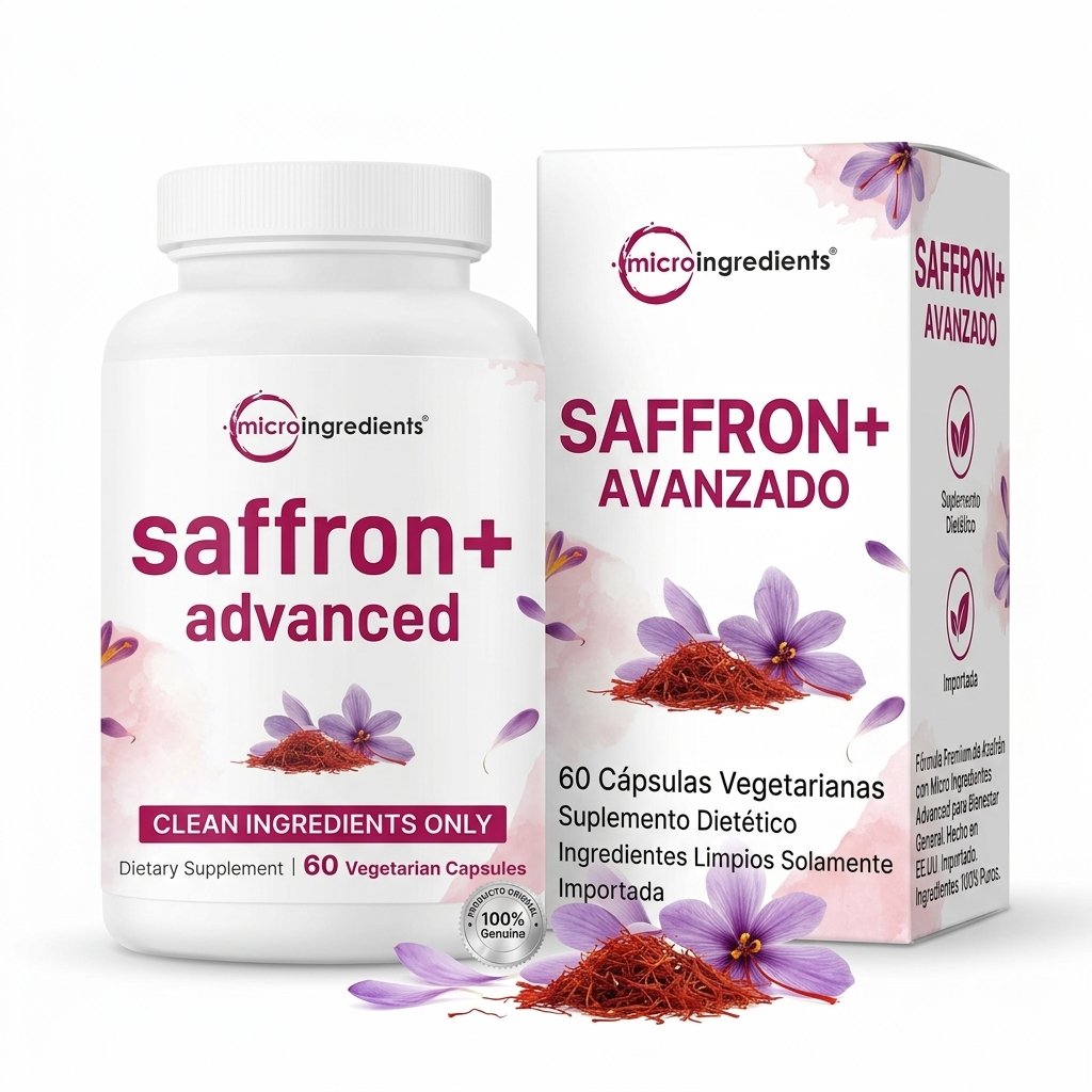Saffron Advanced Micro Ingredients 60 Cápsulas Vegetarianas - Importada — foto 3