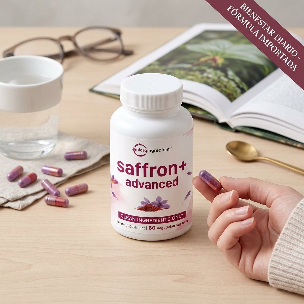 Saffron Advanced Micro Ingredients 60 Cápsulas Vegetarianas - Importada — foto 4