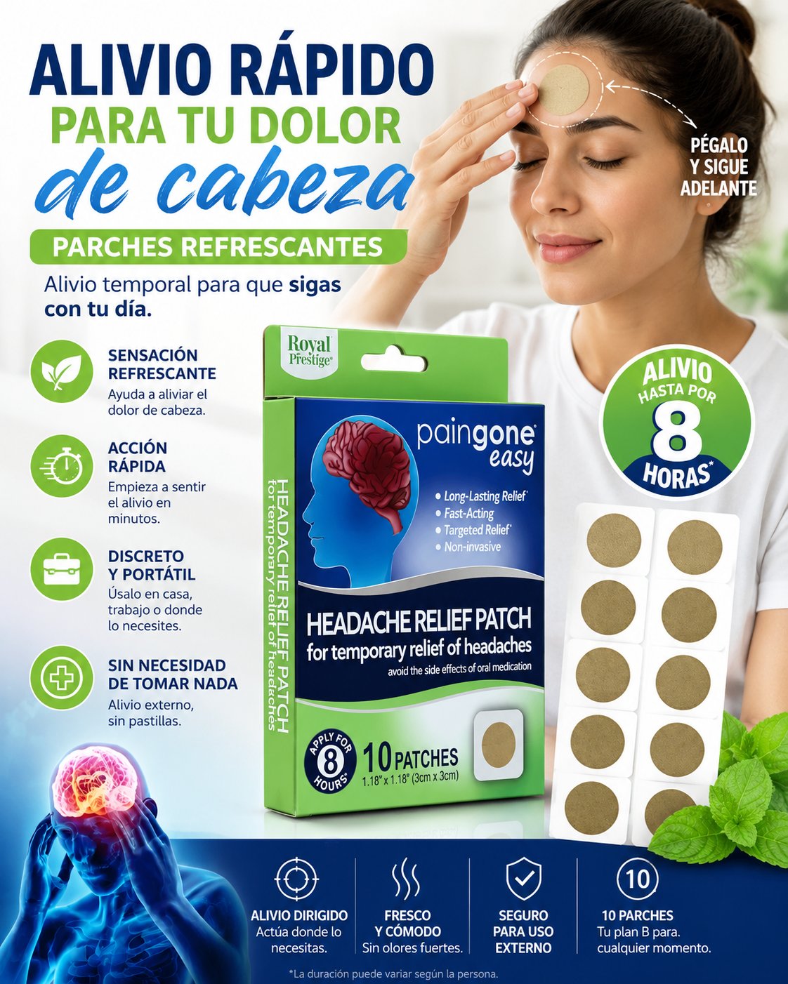 Parches de Alivio Refrescante (Pack de 10) — foto 3